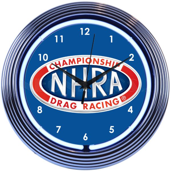 Neonetics NHRA Neon Clock - 8NHRAC