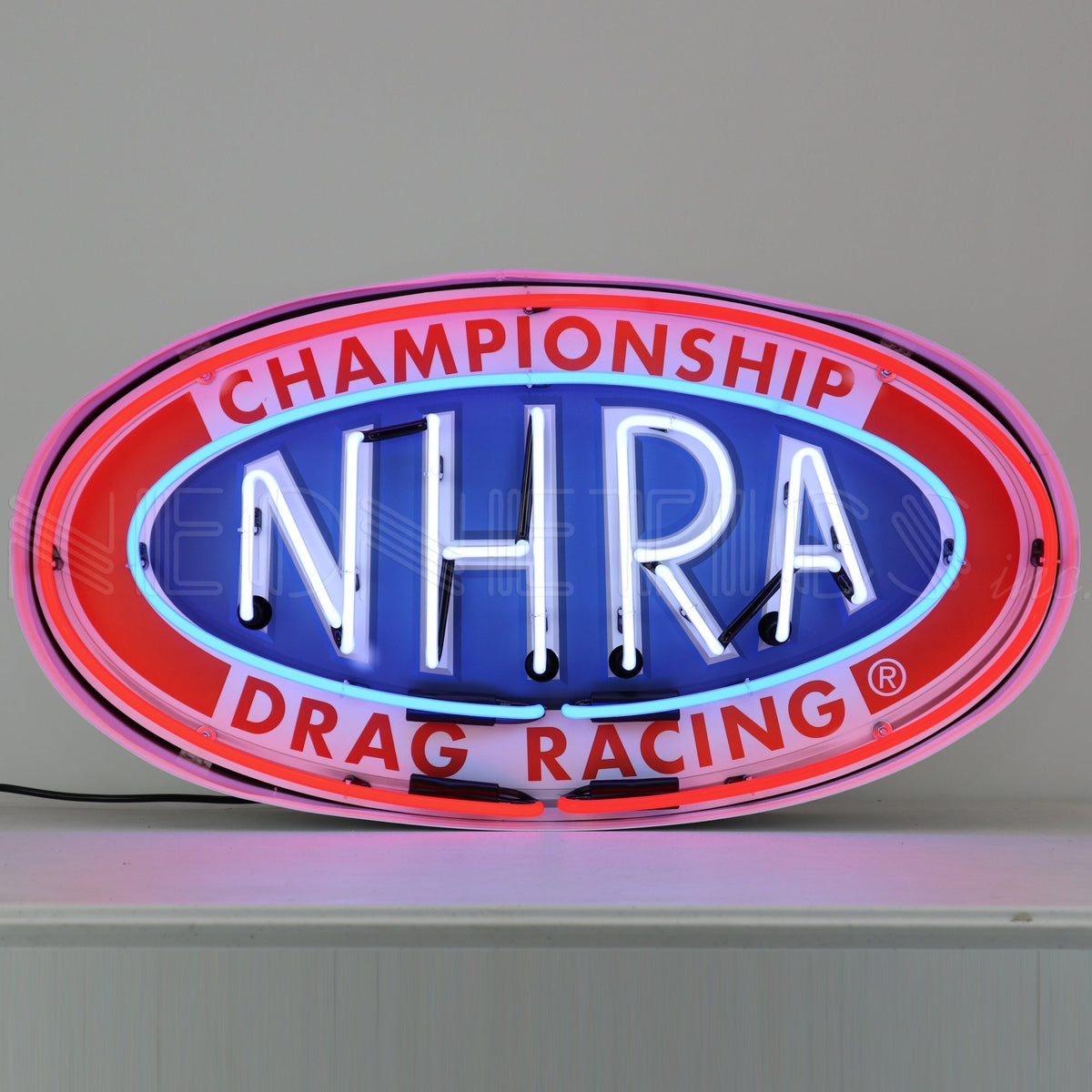 Neonetics NHRA Oval Neon Sign In Steel Can - 5NHRAL