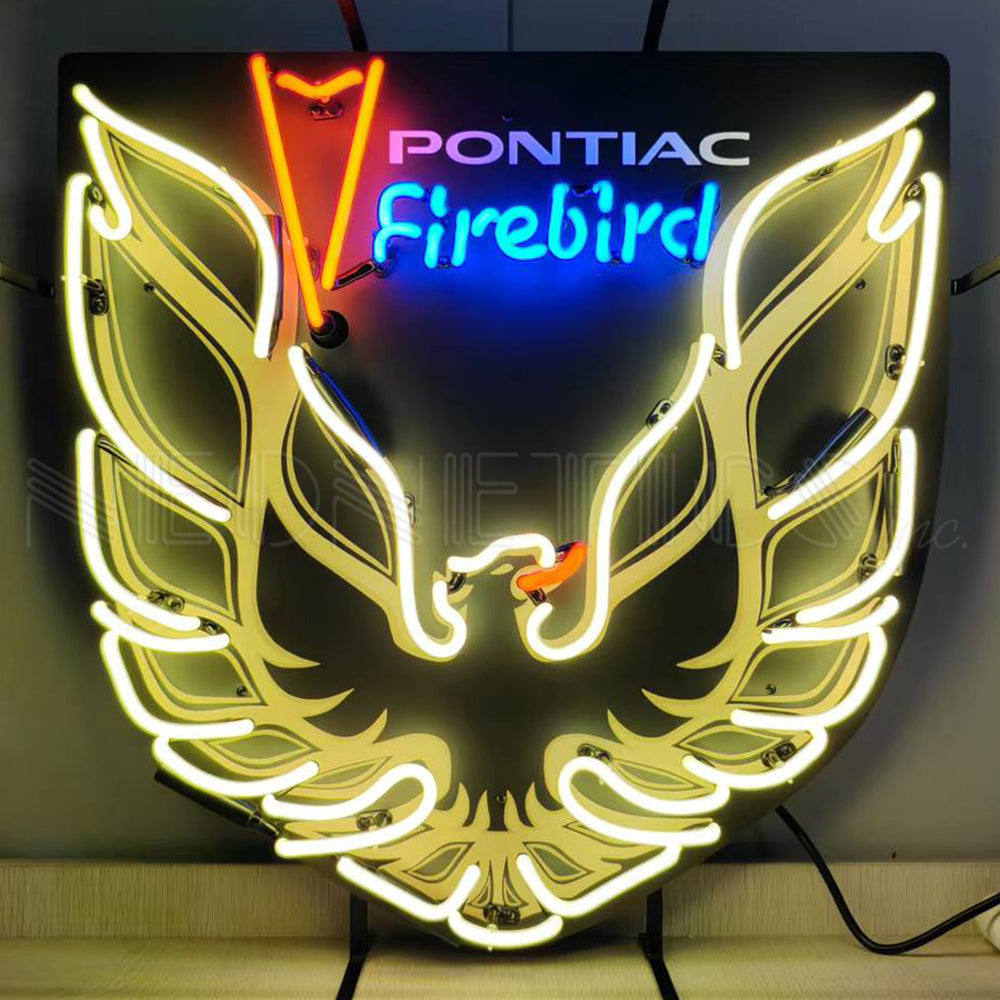 Neonetics Pontiac Firebird Gold Neon Sign With Backing
