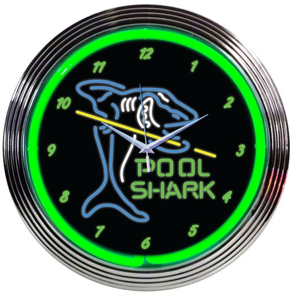 Neonetics POOL SHARK NEON CLOCK