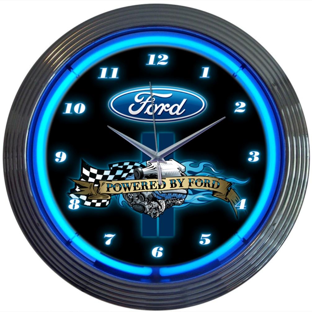 Neonetics POWERED BY FORD NEON CLOCK