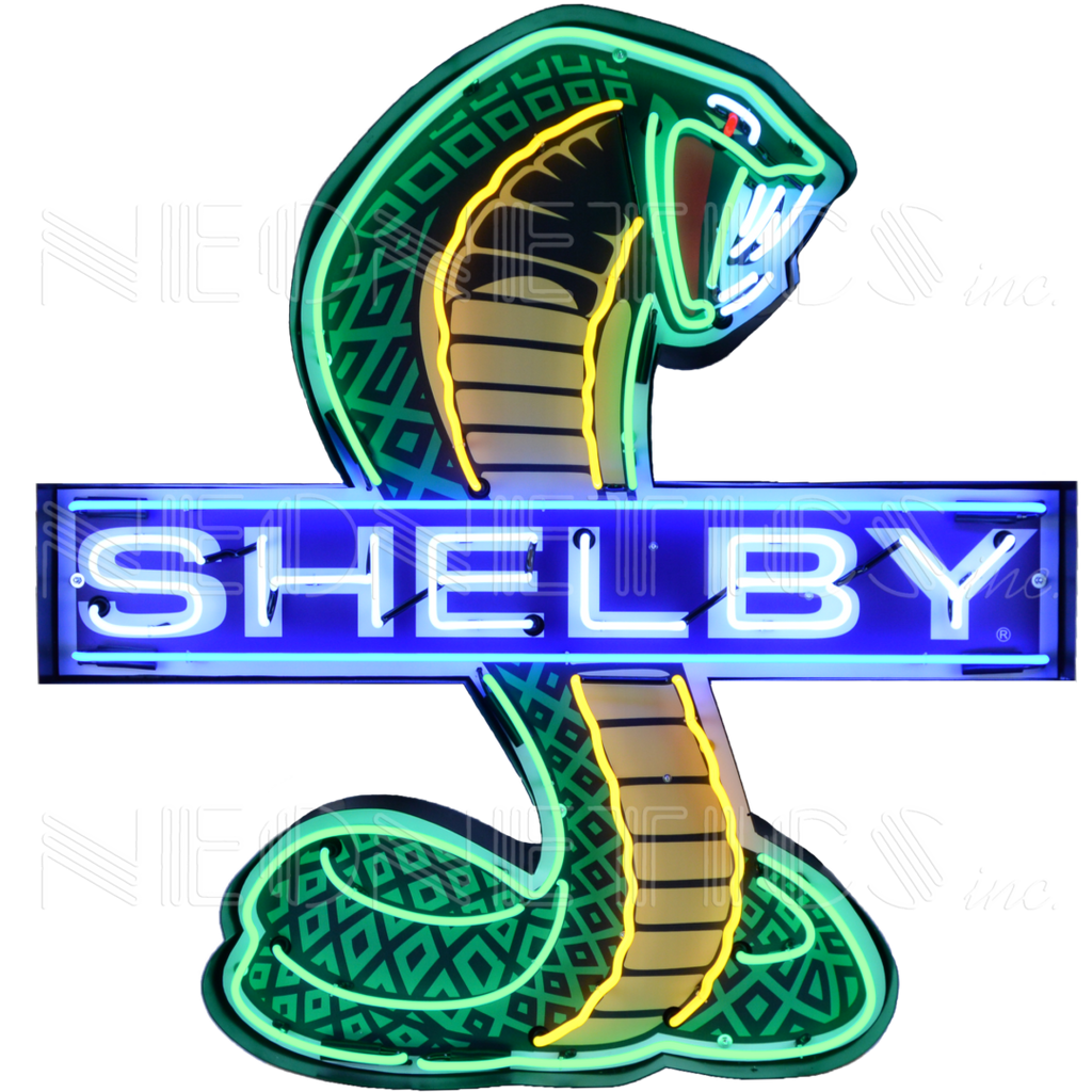 Neonetics Shelby Cobra Neon Sign In Shaped Steel