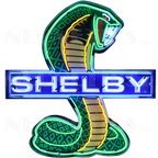 Neonetics Shelby Cobra Neon Sign In Shaped Steel