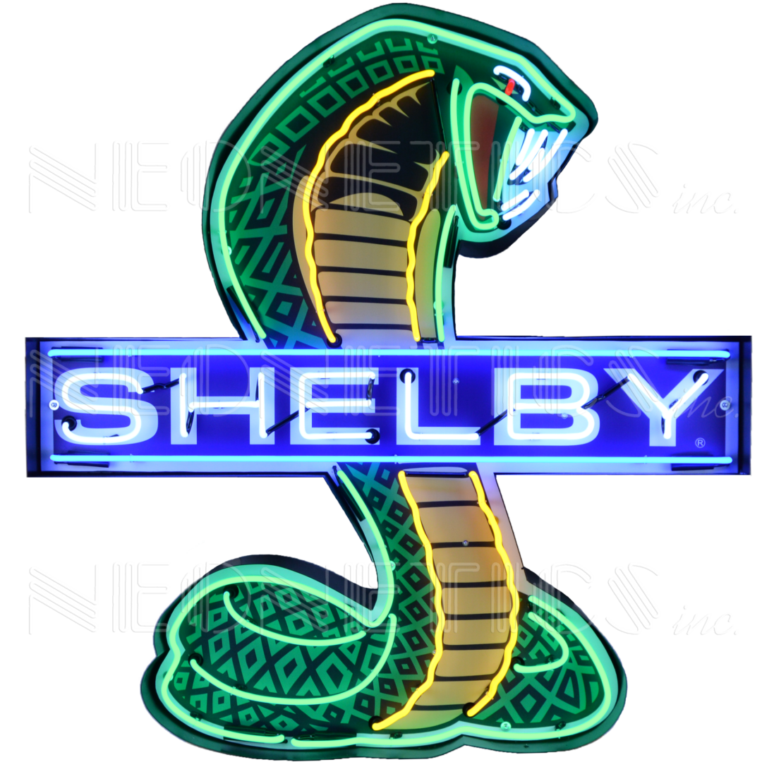 Neonetics Shelby Cobra Neon Sign In Shaped Steel