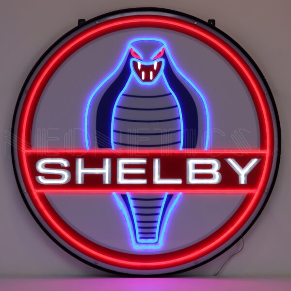 Neonetics Shelby Round 36in LED Flex-Neon Sign In Steel