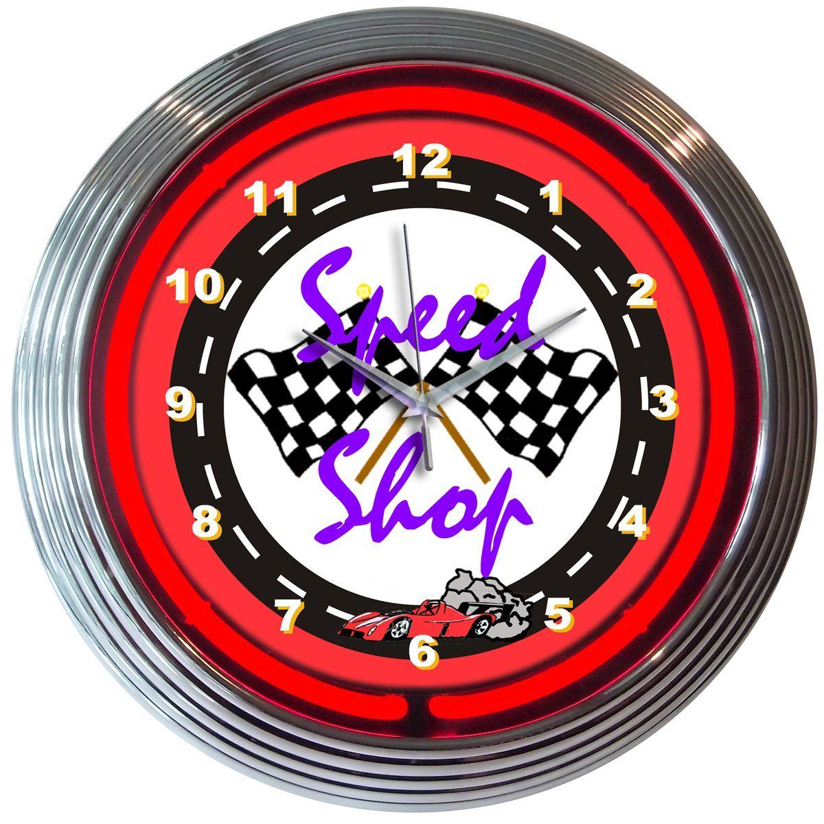 Neonetics SPEED SHOP NEON CLOCK