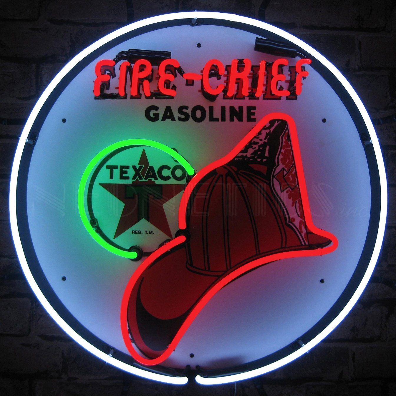 Neonetics Texaco Fire Chief Neon Sign