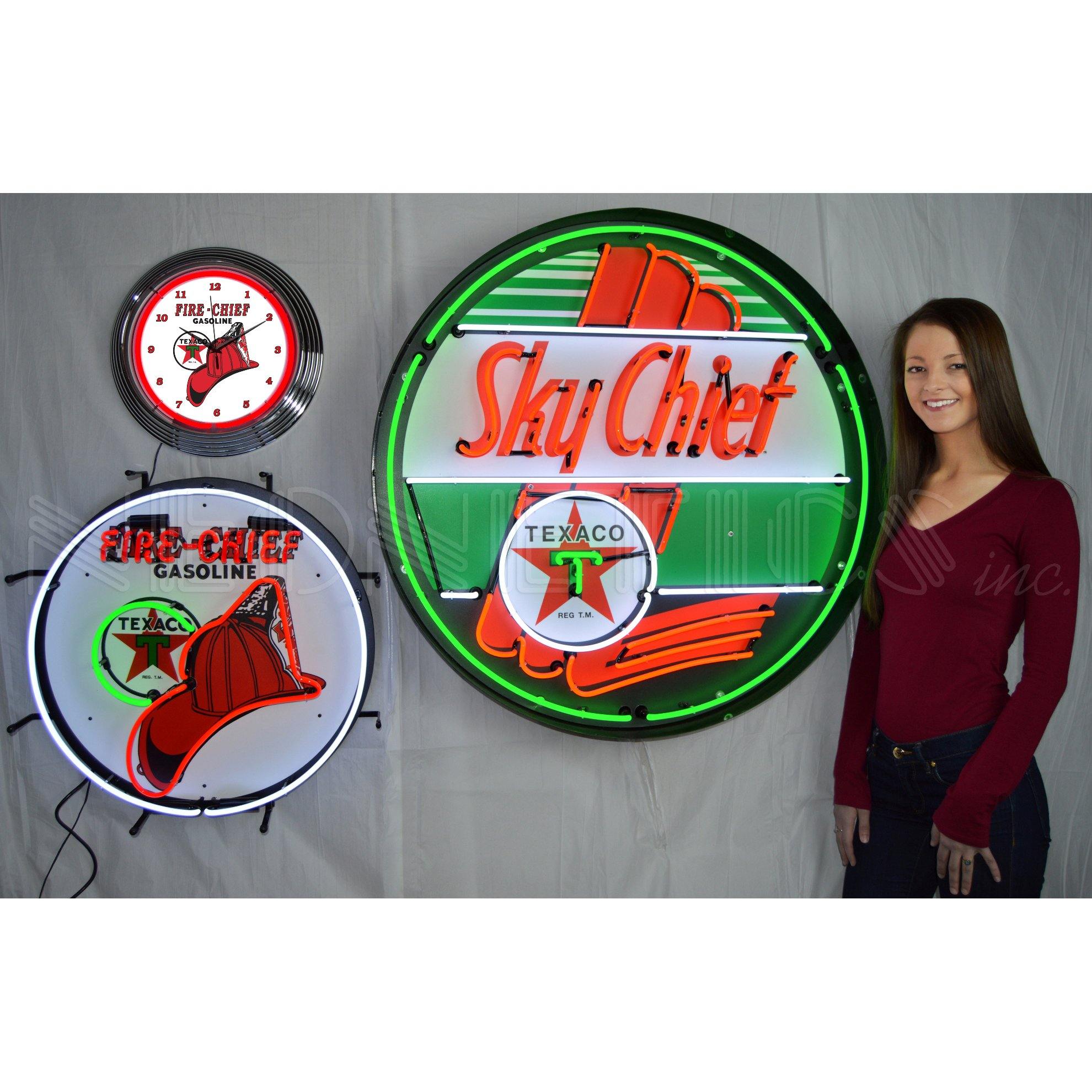 Neonetics Texaco Sky Chief 36 Inch Neon Sign In Metal