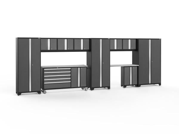 NewAge Bold 3.0 Grey 11 PC Set w/Stainless Steel Worktop