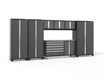 NewAge Bold 3.0 Grey 7 PC Set w/Stainless Steel Worktop