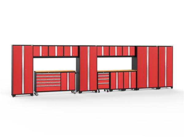 NewAge Bold 3.0 Red 15 PC Set w/Bamboo Worktop - Storage &