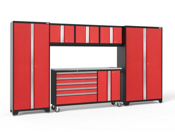 NewAge Bold 3.0 Red 6 pc Set w/Stainless Steel Worktop