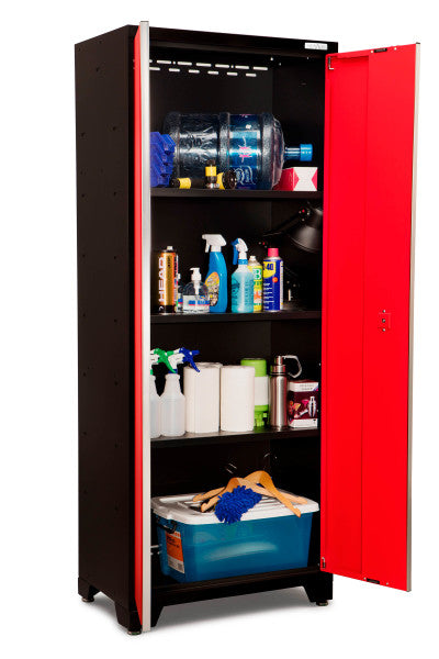 NewAge Bold 3.0 Red 7 PC Set w/Bamboo Worktop - Storage &