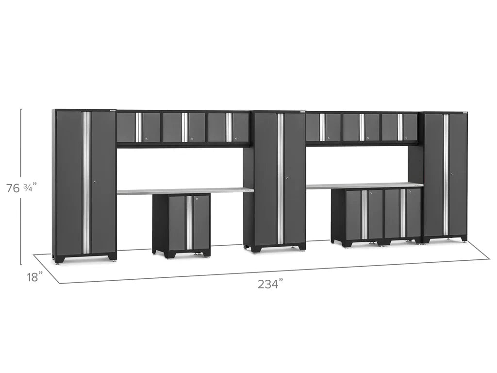 NewAge Bold 3.0 Series 14 Piece Cabinet Set with Base Wall