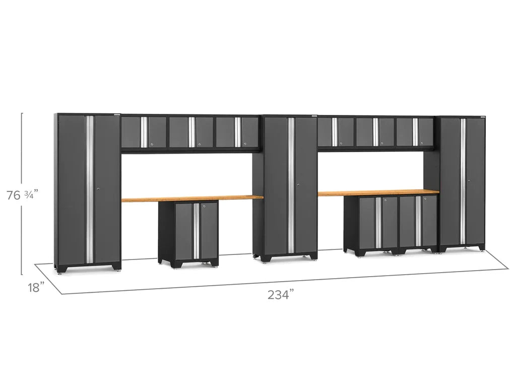 NewAge Bold 3.0 Series 14 Piece Cabinet Set with Base Wall