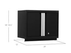 NewAge Bold 3.0 Series 2-Door Base Cabinet Black Steel