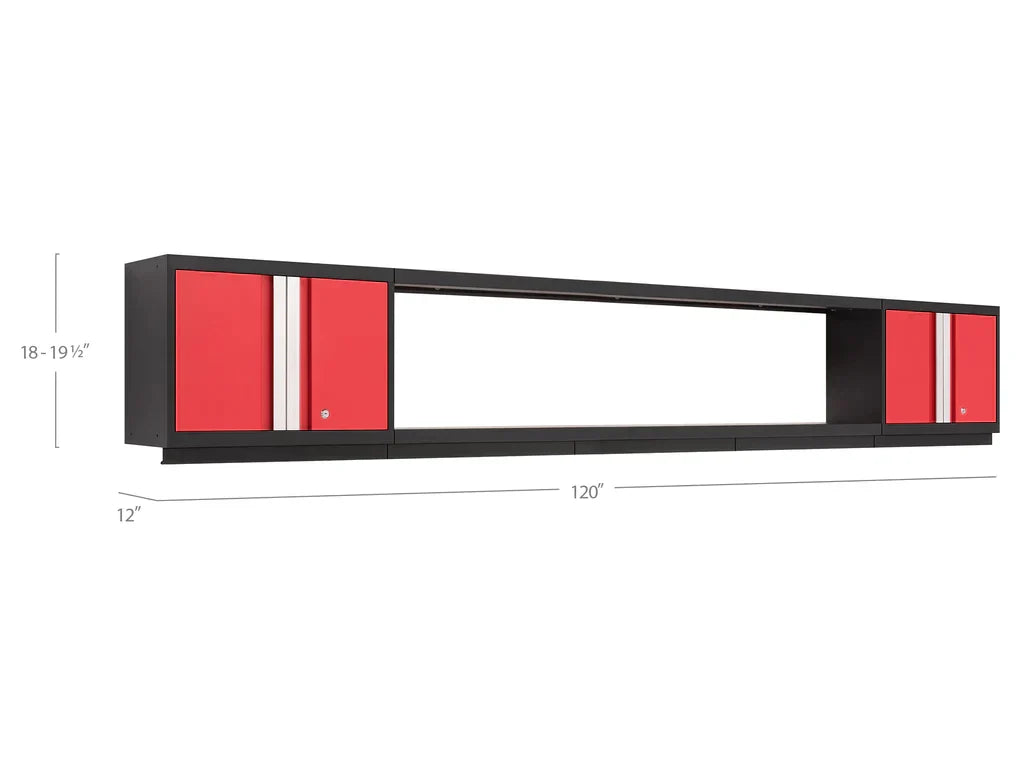 NewAge Bold 3.0 Series 3 Piece Cabinet Set with Wall
