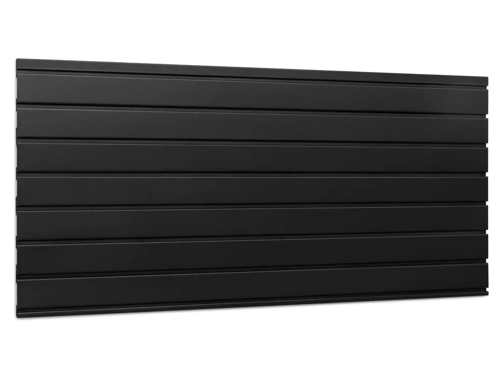 NewAge Bold 3.0 Series 48 in. Slatwall Backsplash Black