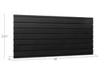 NewAge Bold 3.0 Series 48 in. Slatwall Backsplash Black