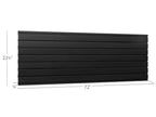 NewAge Bold 3.0 Series 72 in. Slatwall Backsplash Black