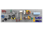 NewAge Bold 3.0 Series 72 in. Slatwall Backsplash Silver