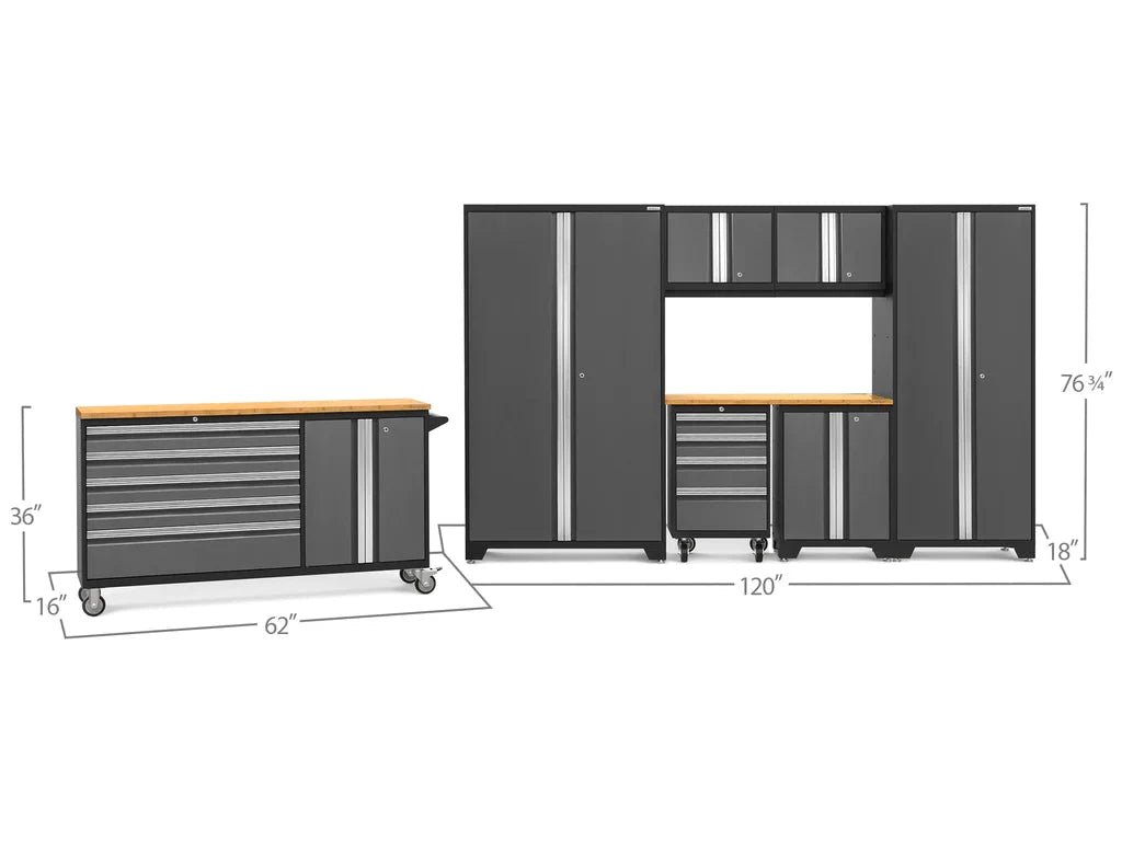 NewAge Bold 3.0 Series 8 Piece Cabinet Set with Project
