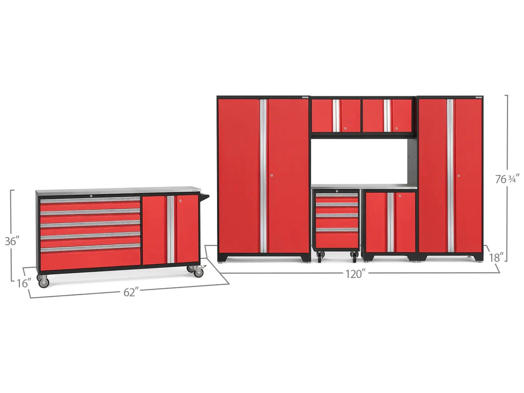 NewAge Bold 3.0 Series 8 Piece Cabinet Set with Project