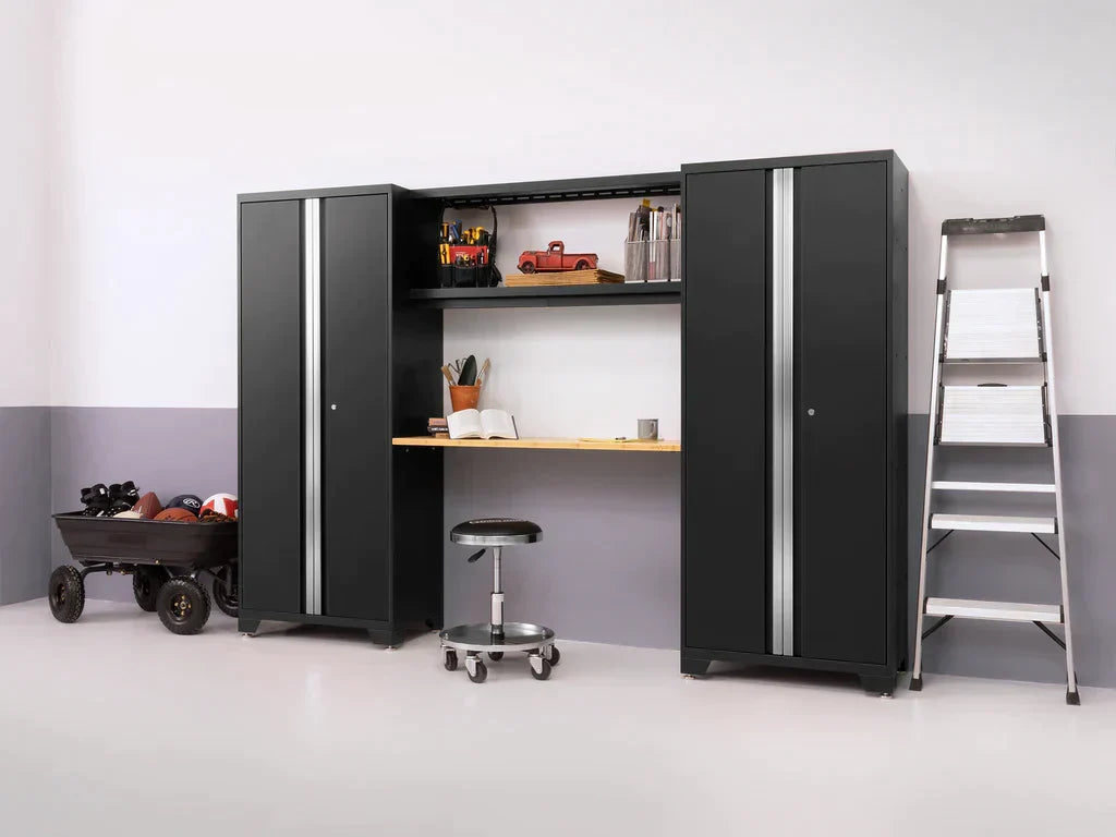 NewAge Bold 3.0 Series 9 Piece Cabinet Set Black with 2