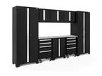 NewAge Bold 3.0 Series 9 Piece Cabinet Set Black with 2
