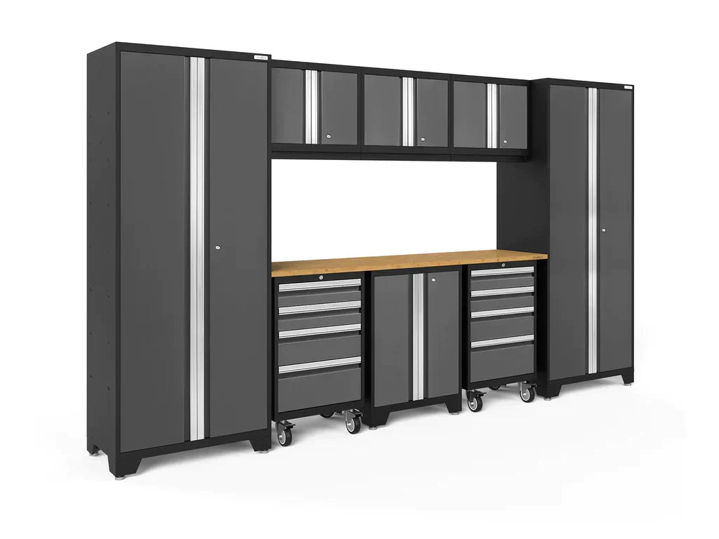 NewAge Bold 3.0 Series 9 Piece Cabinet Set Gray with 2 Tool