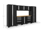 NewAge Bold 3.0 Series 9 Piece Cabinet Set Red with 2 Tool