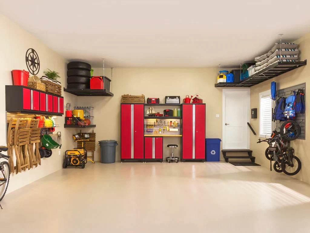 NewAge Bold 3.0 Series 9 Piece Cabinet Set Red with 2 Tool