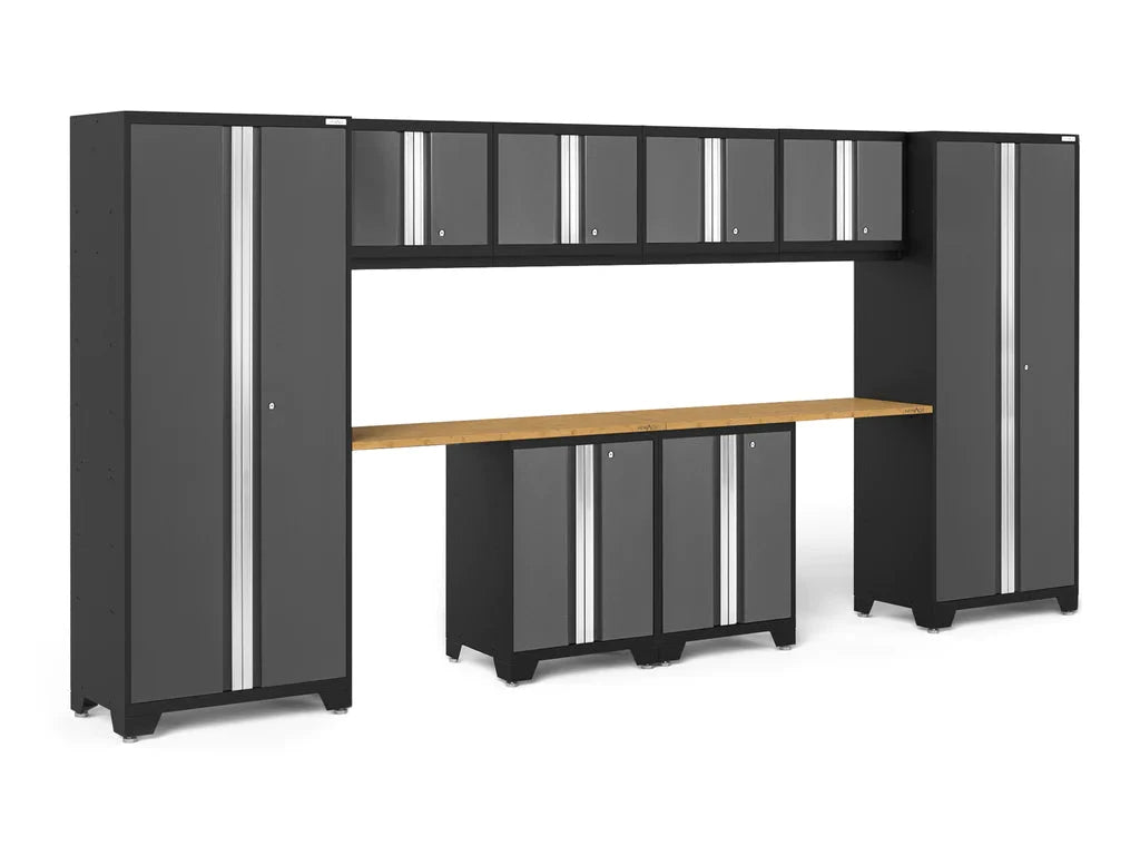 NewAge Bold Series 10 Piece Cabinet Set with Base Wall