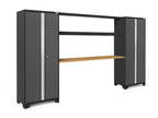 NewAge Bold Series 3.0 Grey 4 Piece Set With Bamboo Worktop