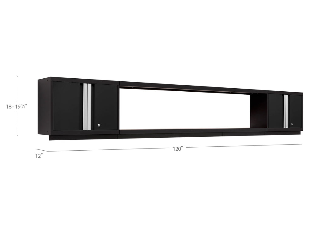 NewAge Bold Series 3 Piece Cabinet Set with Wall Cabinets