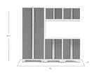 NewAge Bold Series 5 Piece Cabinet Set with Base Wall