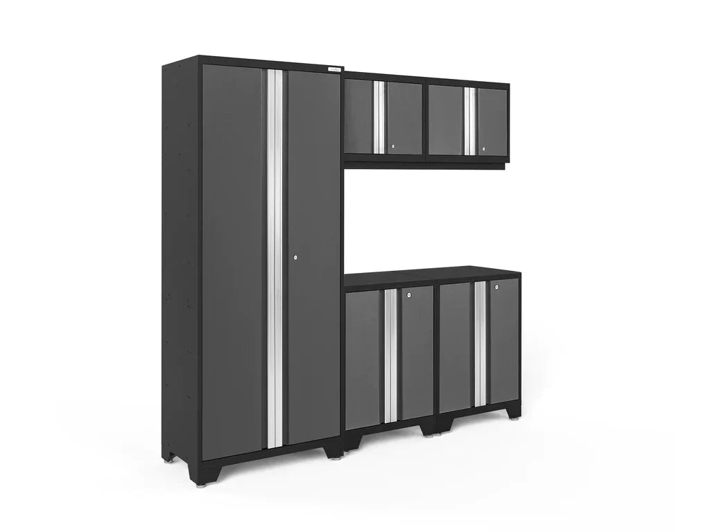 NewAge Bold Series 5 Piece Cabinet Set with Base Wall