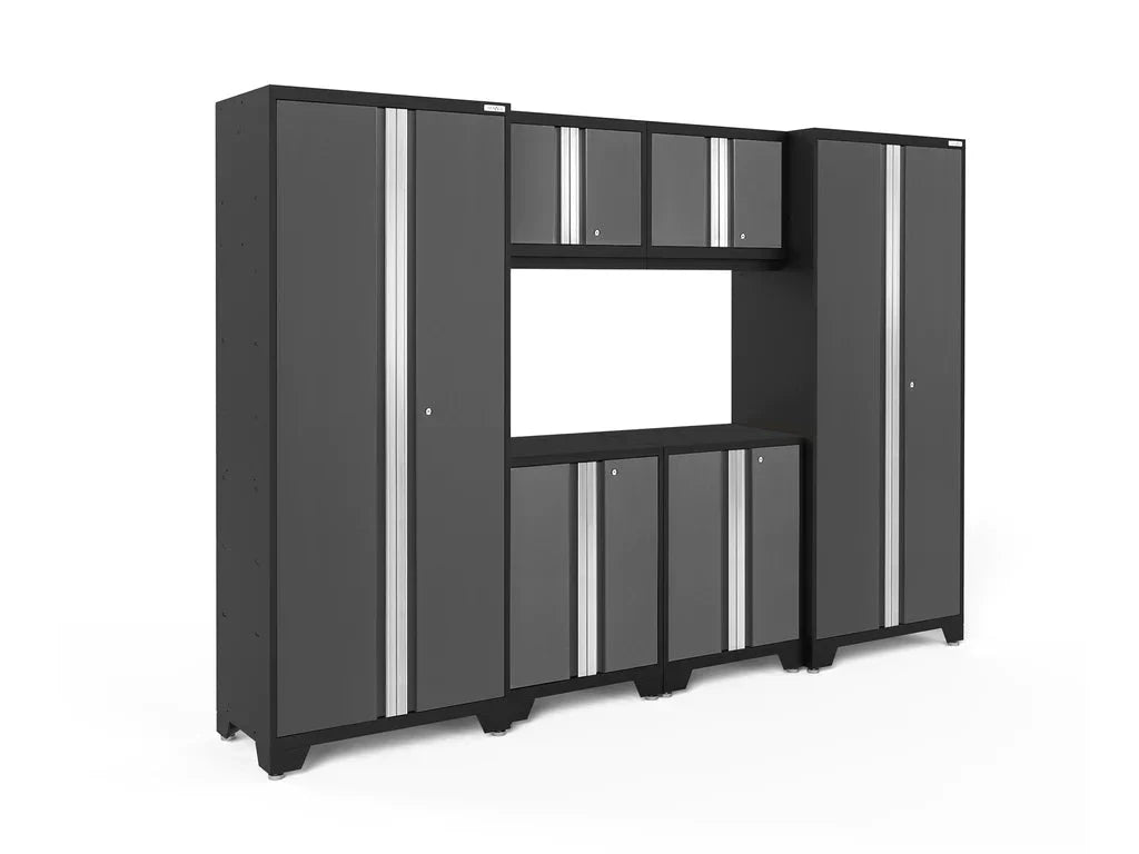 NewAge Bold Series 6 Piece Cabinet Set with Base Wall