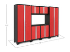 NewAge Bold Series 6 Piece Cabinet Set with Base Wall