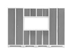 NewAge Bold Series 6 Piece Cabinet Set with Base Wall