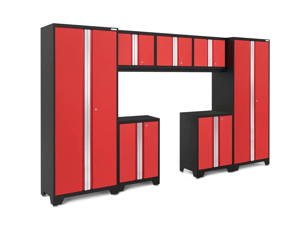 NewAge Bold Series 7 Piece Cabinet Set with Base Wall