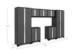 NewAge Bold Series 7 Piece Cabinet Set with Base Wall