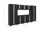 NewAge Bold Series 8 Piece Cabinet Set with Base Wall