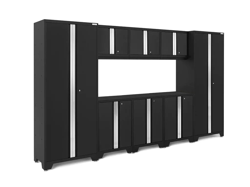 NewAge Bold Series 8 Piece Cabinet Set with Base Wall