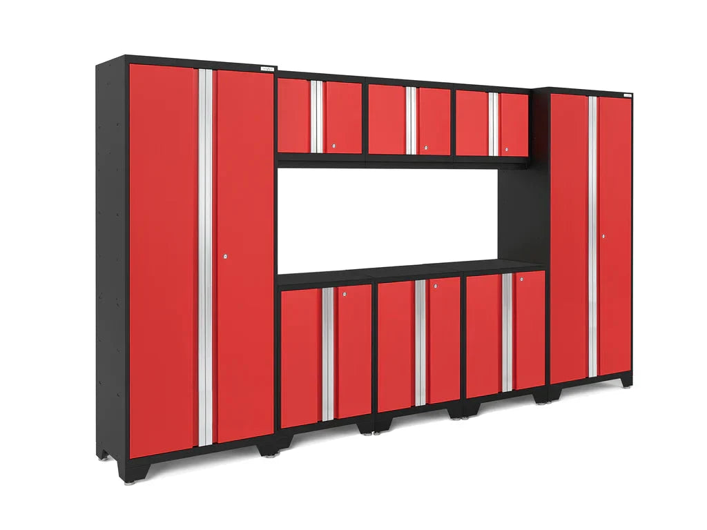NewAge Bold Series 8 Piece Cabinet Set with Base Wall