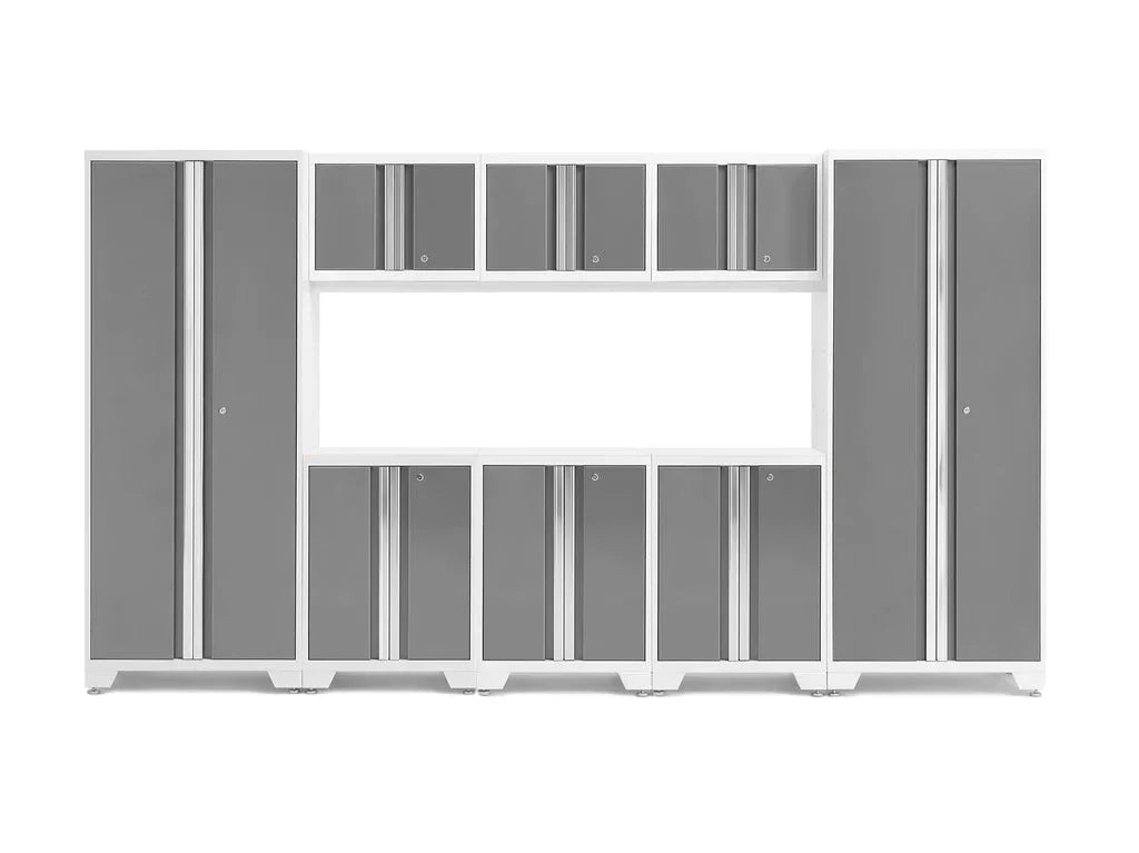 NewAge Bold Series 8 Piece Cabinet Set with Base Wall