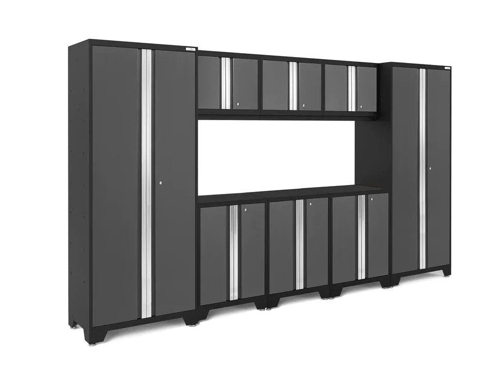 NewAge Bold Series 8 Piece Cabinet Set with Base Wall