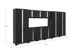 NewAge Bold Series 9 Piece Cabinet Set with Base Wall