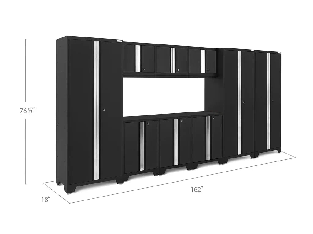 NewAge Bold Series 9 Piece Cabinet Set with Base Wall