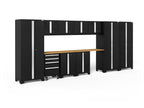 NewAge Bold Series Black With Bamboo Worktop - 63258